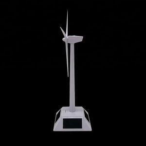 Small Home Garden Decorative Wind Turbine Solar Powered Plastic DIY Kids