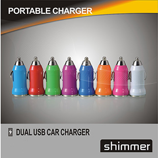 Buy BULLET DUAL USB MINI CAR CHARGER at wholesale prices