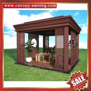 prefabricated garden park villa hotel wood style aluminum Aluminium alloy metal