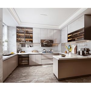Custom Modern Kitchen Cabinet Modular Design for Residences