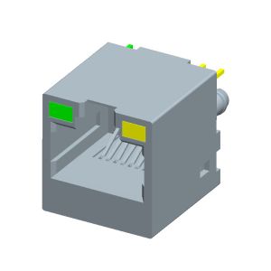CAT6 Connector RJ45 Modular Jack Connector,with LEDs