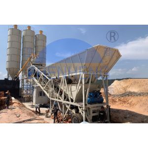 YHZS35 Mobile Concrete Batching Plant, Mobile Cement Plant, Mobile Concrete