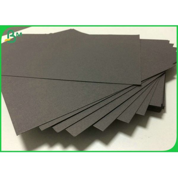 SGS Certified 400GSM 450GSM Uncoated Solid Black Cardboard For Gift Package Paper 