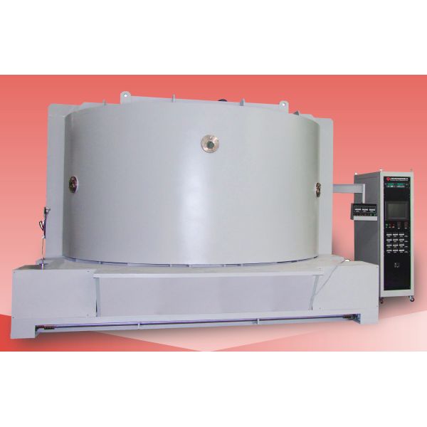 Pvd Chrome Vacuum Metalizing Machine Automotive Logo Chroming Vertical