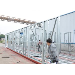 Moistureproof Prefab Modular Homes Prefabricated Light Steel House Fireproof