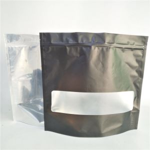 Quality Transparent Window SGS Weed Baggies Plastic Bag Mylar Doypack for sale