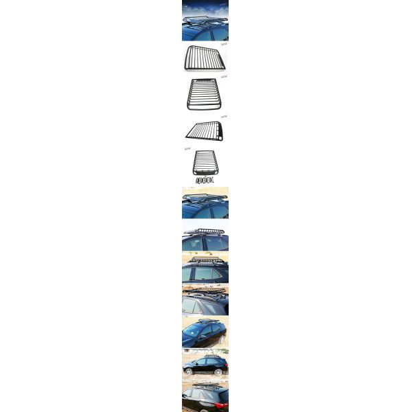 1.2 / 1.4 / 1.6 * 0.98m Heavy Duty Roof Cargo Basket , E001 Rooftop Basket Carrier