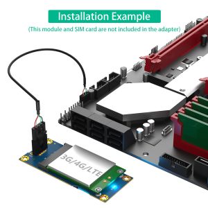Mini PCI-E to Motherboard USB 9PIN Header Wireless Adapter Card With 1 Standard