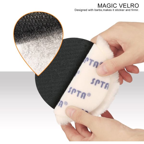 White Wool Polishing Buffing Pad 6Pcs 6 Inch 150mm