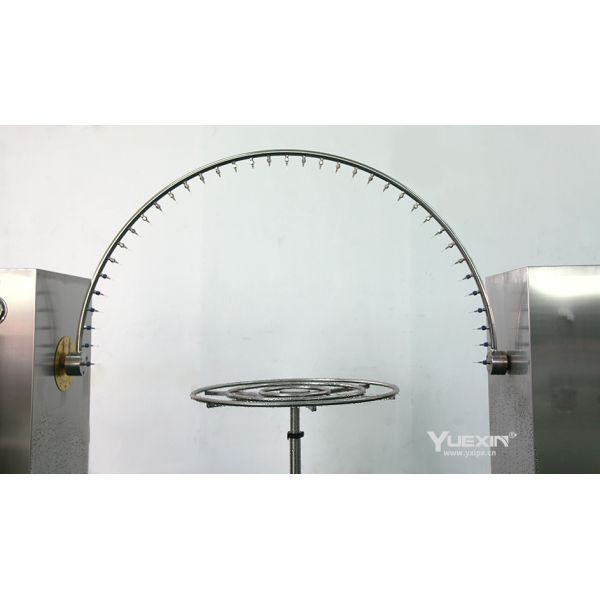 Durable IPX3 IPX4 R600 mm Swing Nozzle Rainfall Test Machine with Flow Sensor