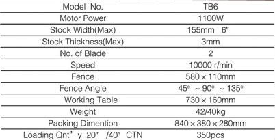 Light duty woodworking bench planer