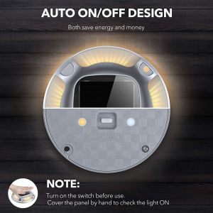 Aluminum PC Solar LED Dock Light Eco Friendly IP67 Waterproof