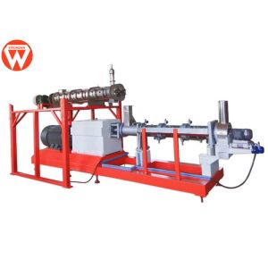 SS Double Screw Fish Feed Pet Food Extruder Machine