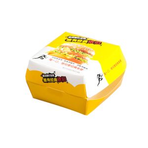Custom Printed Paper Hamburger Boxes Packaging Wholesale Manufacturer