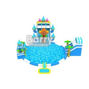 Giant Amazing Inflatable Water Park Equipment , Backyard Blow Up Water Park For