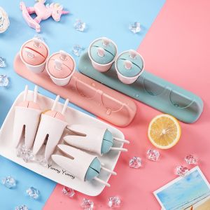 Homemade Popside Mold Reusable Popsicle Molds PP plastic BPA Free, Ice Pop Molds