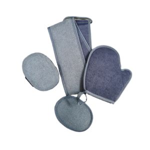 Exfoliating mitt/pad/sponge/back belt