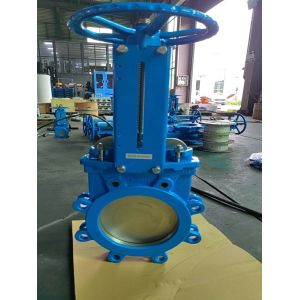 PN10 PN16 Cast Iron Knife Gate Valve With Arm Operated