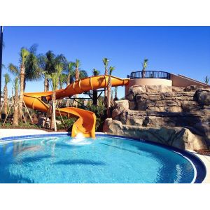 Outdoor Amusement Park Kids Swimming Pool Spiral Fiberglass Water Slide