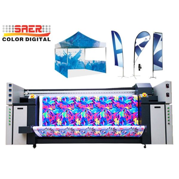 Buy 1800DPI 3.2m Digital Fabric Printers Flag Textile Printer at wholesale prices