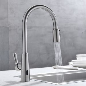 DC4.5-6.5V Pull Out Gooseneck Sink Mixer