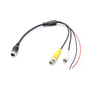 4 Pin M12 Aviation Female To RCA BNC Adapter Cable