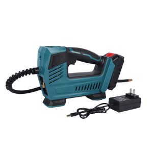 Digital Gauge Car Air Compressor With Battery And LED Light For Car Tyre