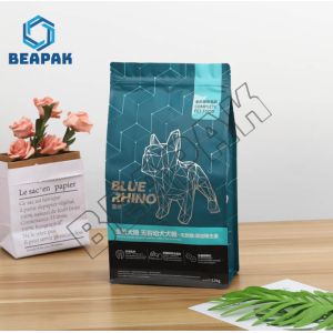 Printed Pet Food Packaging Flat Bottom Pouch Non Delamination