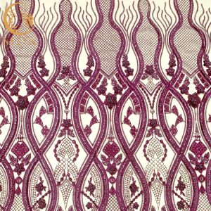 Dropshipping Handmade 3D Embroidery Lace Fabric for Wedding Dress