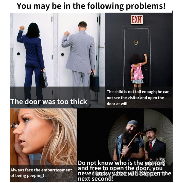 2.4inch Peephole Digital Door Viewer Video Doorbell Peephole Door Eye Camera For House