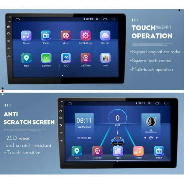 2din LCD GPS Navigation Car Android Stereo Touch Screen Car DVD Player For Chevrolet Cruze