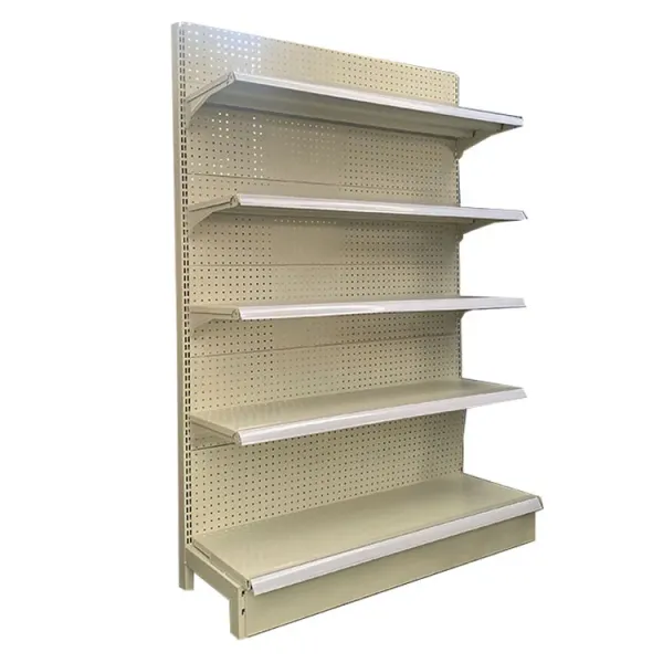 Durable Supermarket Display Shelf Metal Single Sided Supermarket Rack