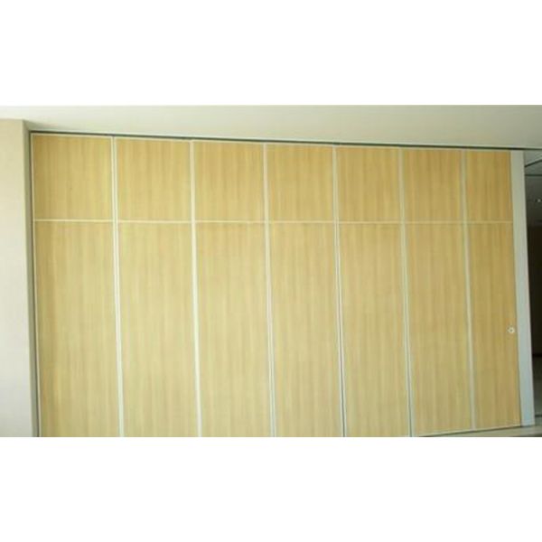 Wood Folding Decoration Movable Partition Walls On Wheel For Art Gallery / Office Room