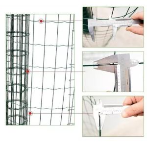 Green PVC Welded Wire Steel Mesh Euro Fence