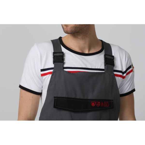 350gsm Fr Insulated Bib Overalls , 99% Cotton Fire Retardant Bib Overalls