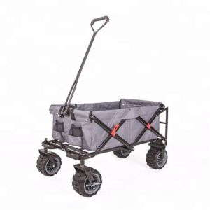 Quality 80KG Large Capacity Collapsible Beach Wagon 8&quot; PVC Wheel Rotates 360 Degree for sale