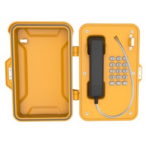 Dustproof Industrial Weatherproof Telephone , Lockable Emergency Industrial Wall