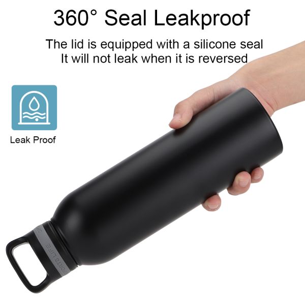 RTS 24OZ&32OZ Double Wall Vacuum Insulated Stainless Steel Water Bottle Metal Thermos Flask Stainless Steel Sports Water Bottle