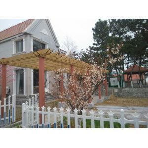 Quality Weather Resist Recycle Composite Wood Pergola With Wood Plastic Materials for sale