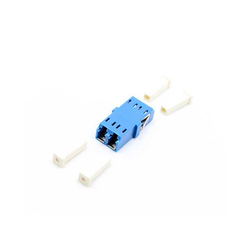 SM/MM/OM3/OM4 Lc Apc Duplex Adapter , Fiber Optic Cable Adapter With Internal