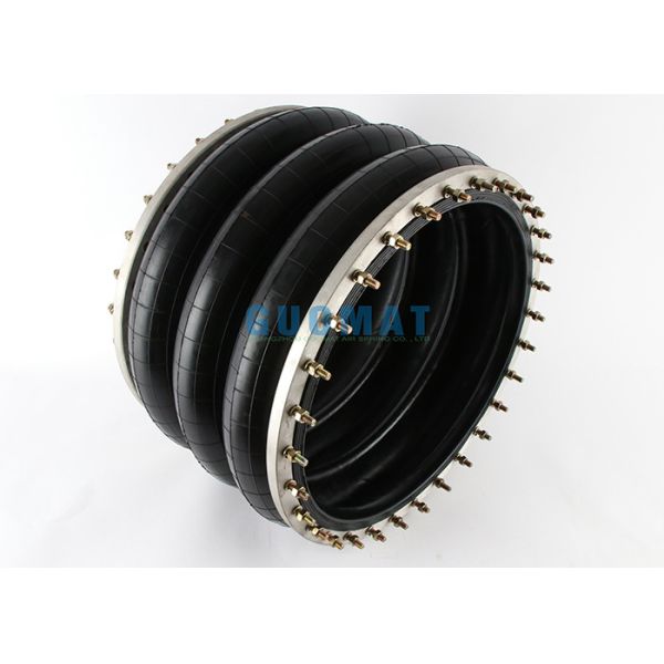 Flange Ring Triple Convoluted Industrial Air Bag Natural Rubber Air Spring 3H630376