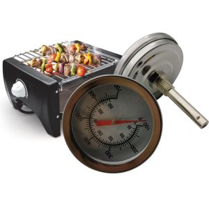 52 - 54mm Analogue Instant Read Thermometer Bimetal Theory For BBQ Grilling