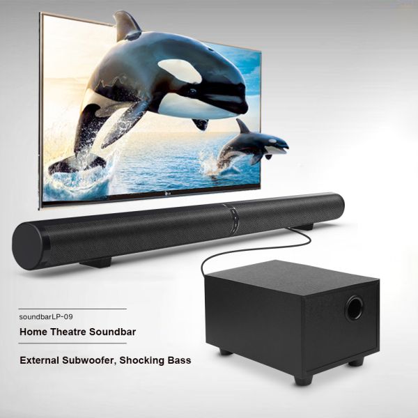 2.1 Channels Wireless Bluetooth Soundbar , TV Speaker Soundbar With Subwwoofer