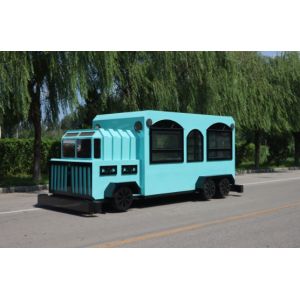 Rustic Street Cuisine Cart Large Capacity and Refrigerator for Street Food Carts