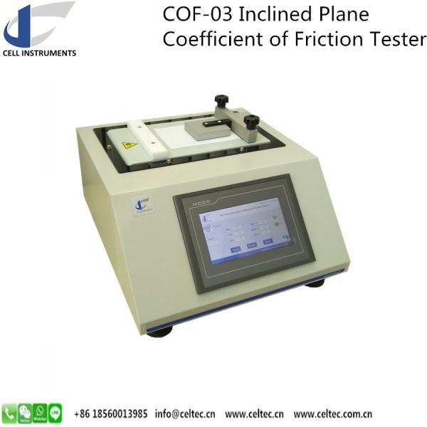 TAPPI T 815 INCLINED PLANE COF TESTER ASTM D 4918 AND ASTM D 202 COMPLIED