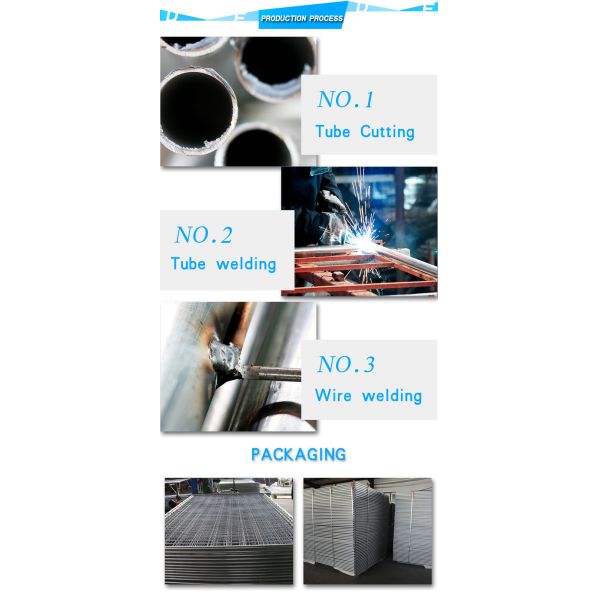 Construction Temp Fence Panels 2.1mx2.4m AS4687-2007 standard 3.8mm wire dia 60mm x 150mm spacing