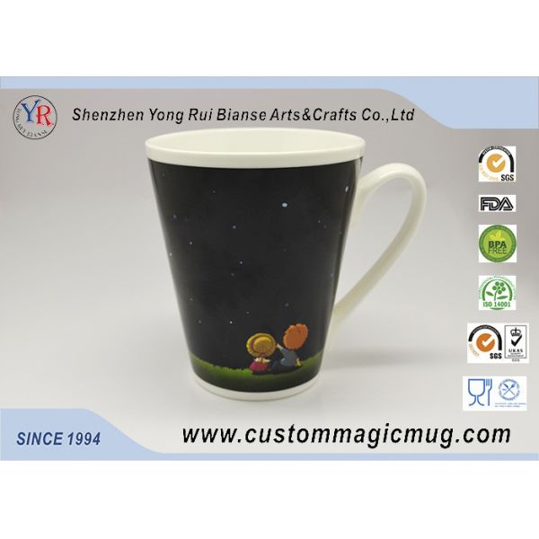 Buy Kids Custom Design Coffee Mugs Heat Sensitive Large V Shape at wholesale prices