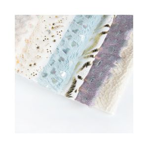 Customized Color Double-Sided Flannel Embossed Fleece Fabric for Customization