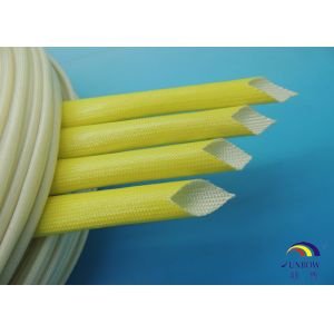 -40℃ ~ 155℃ F Class Oil Resistant Braided Acrylic Fiberglass Sleeving For Carton Brush