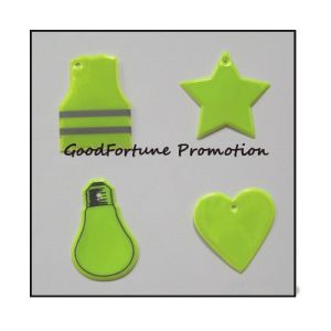 promotion printed logo Eco pvc reflective vest traffic safety item keychain
